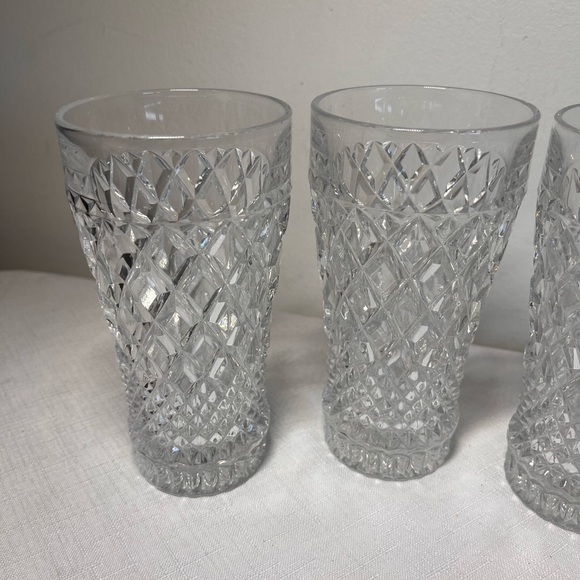 Anchor Hocking Wexford tumblers glasses
distinctive waffle diamond-cut pattern - Picture 2 of 7